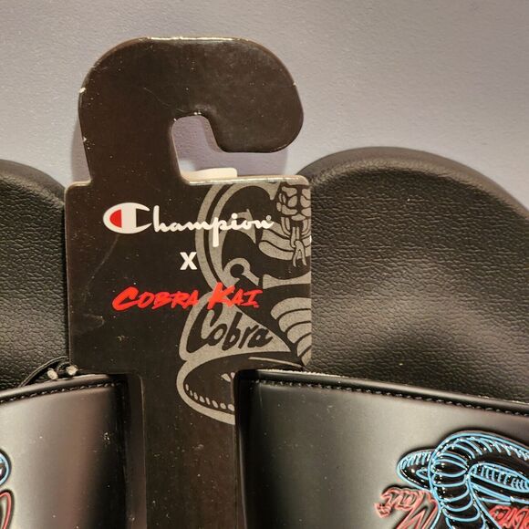 Champion x Cobra Kai No Mercy Slides Sandals Men’s 13 CPS10583M NEW main image 8